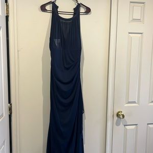 Dress for wedding! Long, sleeveless navy blue dress!